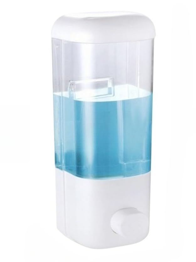 Dispenser De Parede Porta Álcool em Gel Detergente Sabonete Líquido 500ml Parede Sabão(1 UNIDADE)