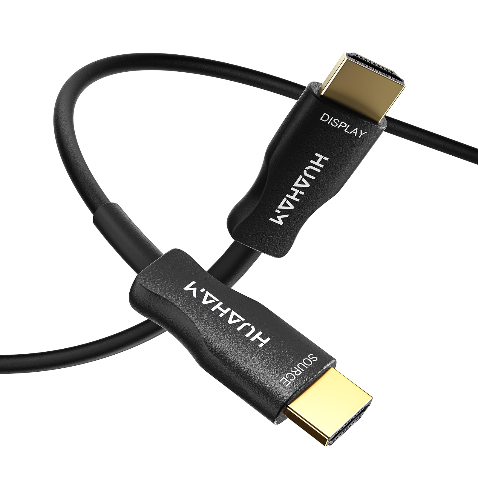 Cabo HDMI 2.1 de fibra óptica 8K 48Gbps 20 m, cabo HDMI de alta velocidade, 8K @60Hz 4K @ 120Hz HDR dinâmico HDCP 2.2 e 2.3 eARC cabo HDMI compatível com PS5/Xbox/Apple TV/LG/Samsung/Blu-ray