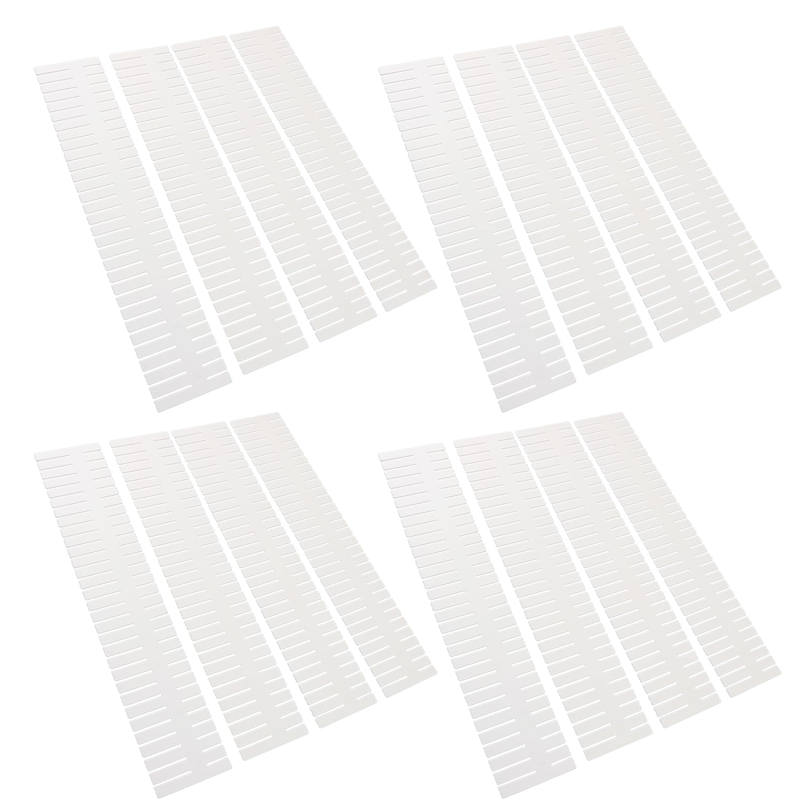 Divisor de gaveta ajustável, organizador multifuncional para quarto, cozinha, conjunto de 16 peças, organizador de gaveta para roupas, meias, roupa íntima, batom, divisor de gaveta de plástico