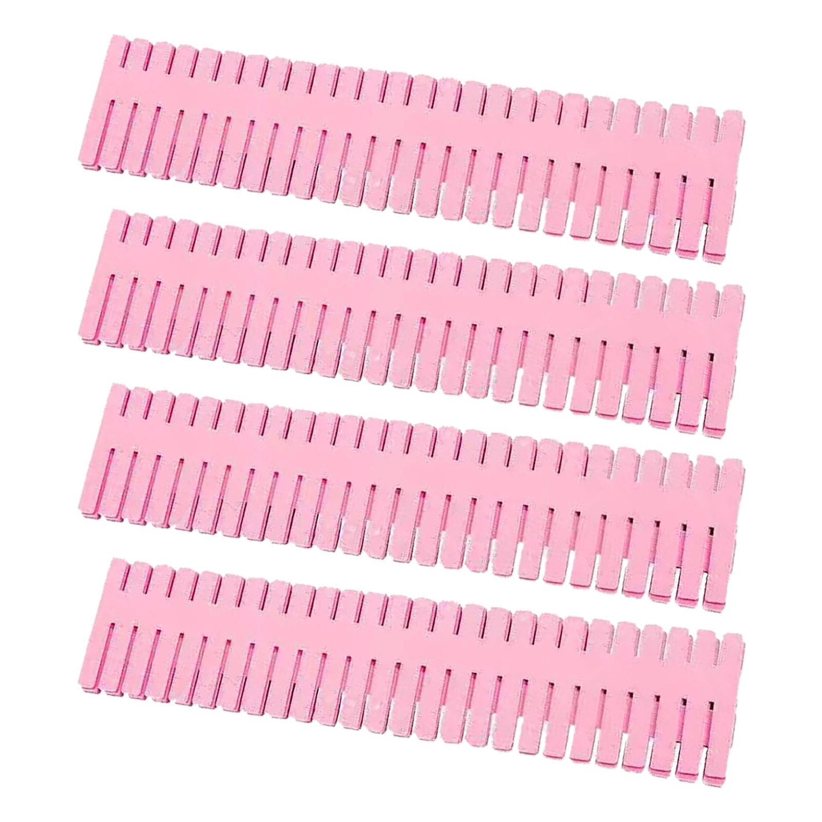 Mingzhe Divisor de Gaveta Ajustável Separadores de Gaveta Multifuncionais Plástico Armazenamento Com 4 Peças Versão Estendida 47x7cm para Armário Gavetas Sala Cozinha