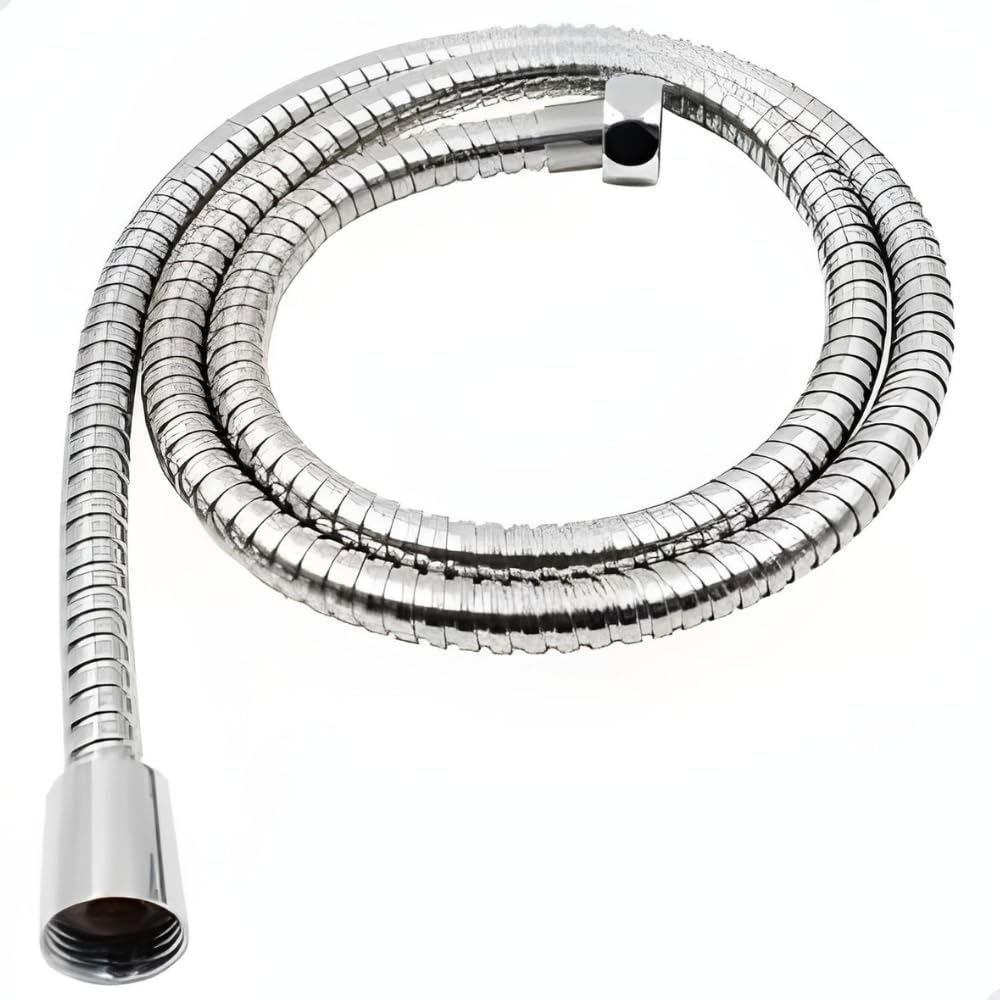Mangueira Flexível 120cm 1/2" Aço Inox p/Ducha Higiênica, Engate Rápido, Banheiro e Salão