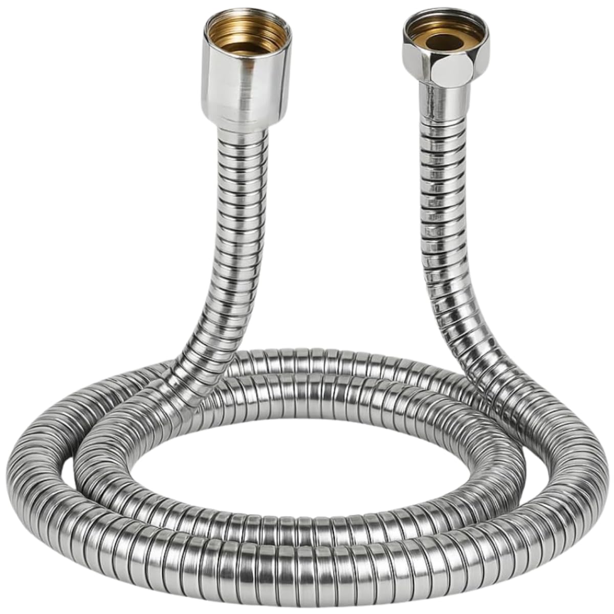 Mangueira Flexível 120cm 1/2 Aço Inox Ducha Higiênica Chuveirinho Engate Cromado Banheiro Metal Corrugado Anti-Torção