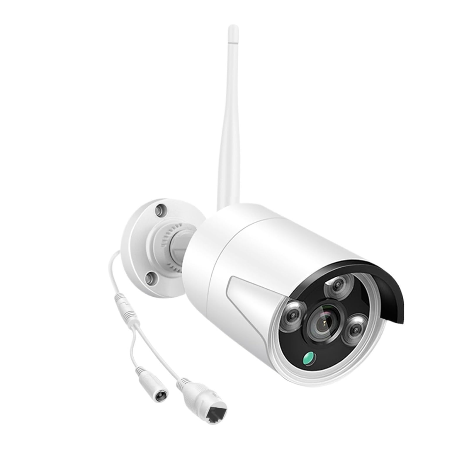 5MP 3MP IP impermeável segurança 1080P câmera de áudio WiFi para sistema de CFTV gravador NVR(5.0MPAudio IPC-White)