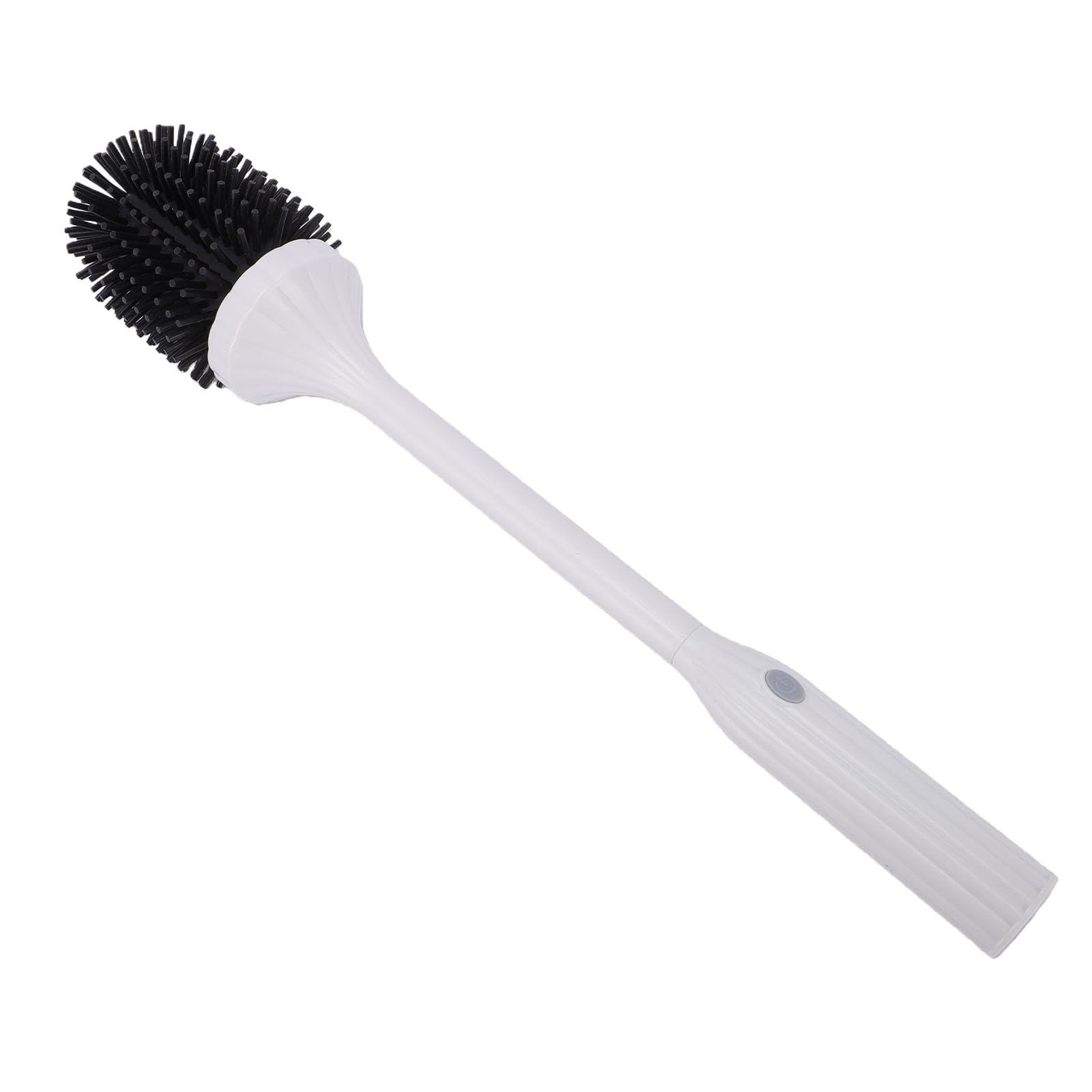 Diydeg Escova Elétrica Giratória, Escova Sanitária Elétrica Sem Fio com Cabeça de Silicone e Suporte Dedicado, de Chuveiro Recarregável em ABS para Limpeza de Cozinha, Banheiro,