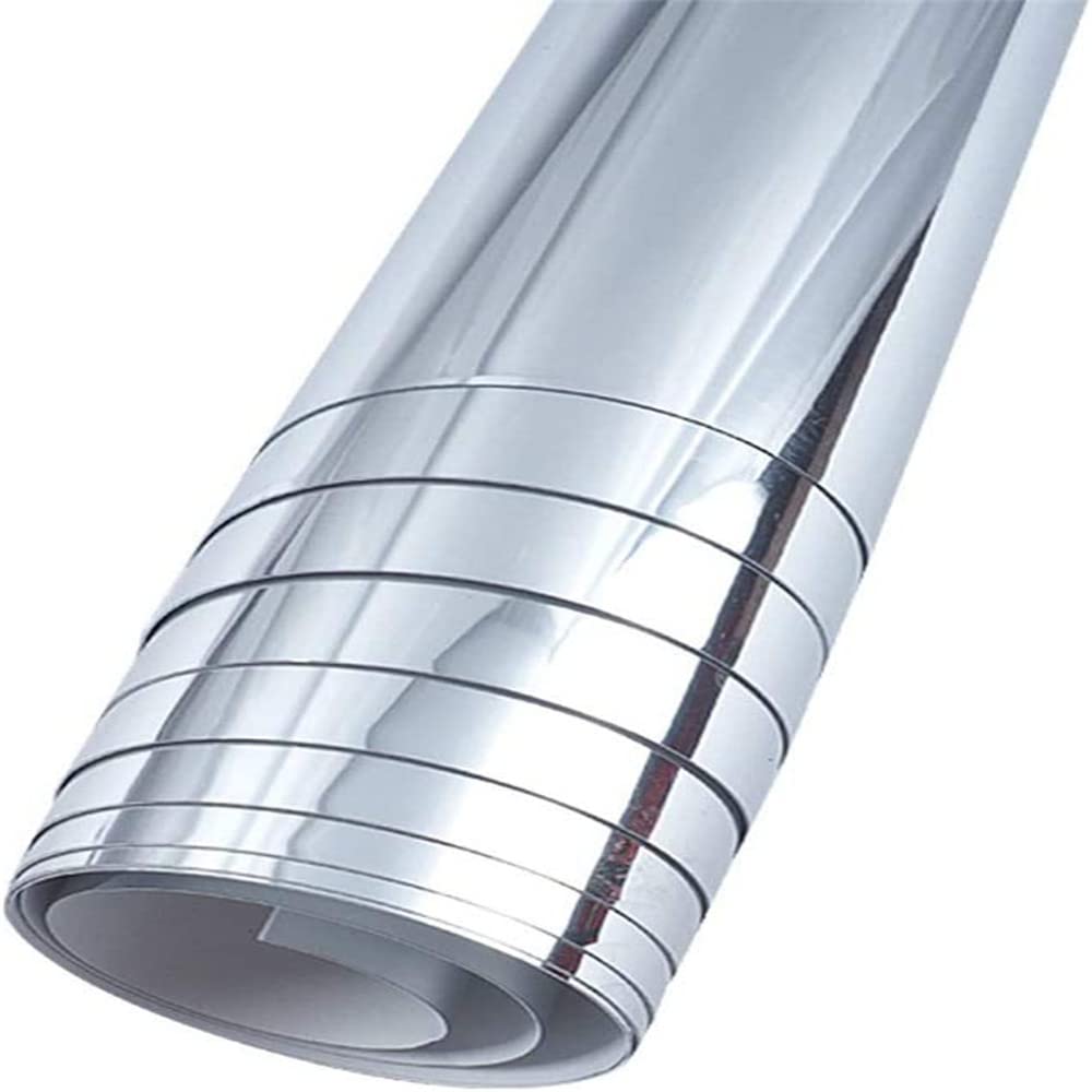Folhas de espelho flexíveis, adesivos de espelho autoadesivos sem vidro, adesivos de parede espelhados para decoração de parede de casa, para banheiro, cômoda de quarto, paredes de cozinha (49,7 x 90 cm, 2 peças) (2)