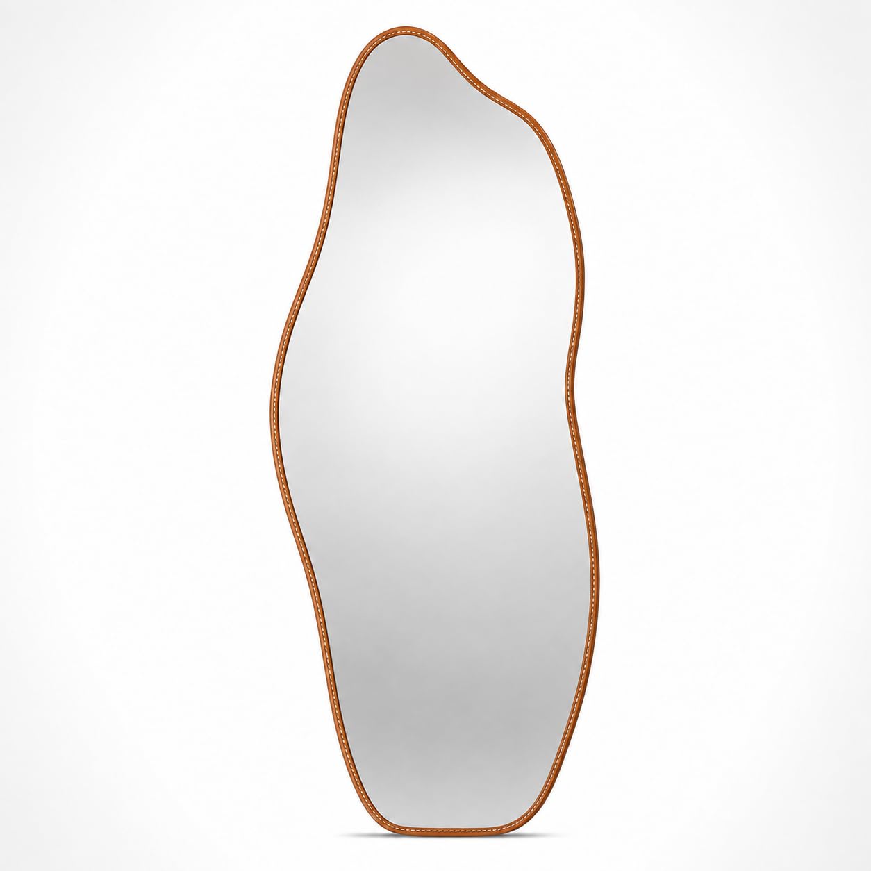 Espelho Decorativo Orgânico Corpo Inteiro, Caramelo, 100x45