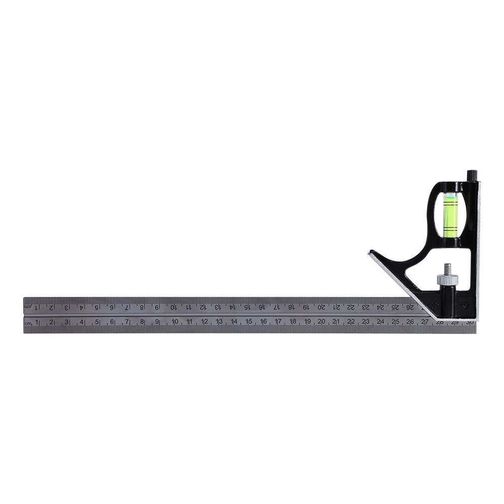 Combinação de ferramentas de carpintaria esquadro Régua de metal profissional para serviço pesado Ferramenta de combinação de marcenaria quadrada Régua quadrada de aço inoxidável Régua de marcenaria d