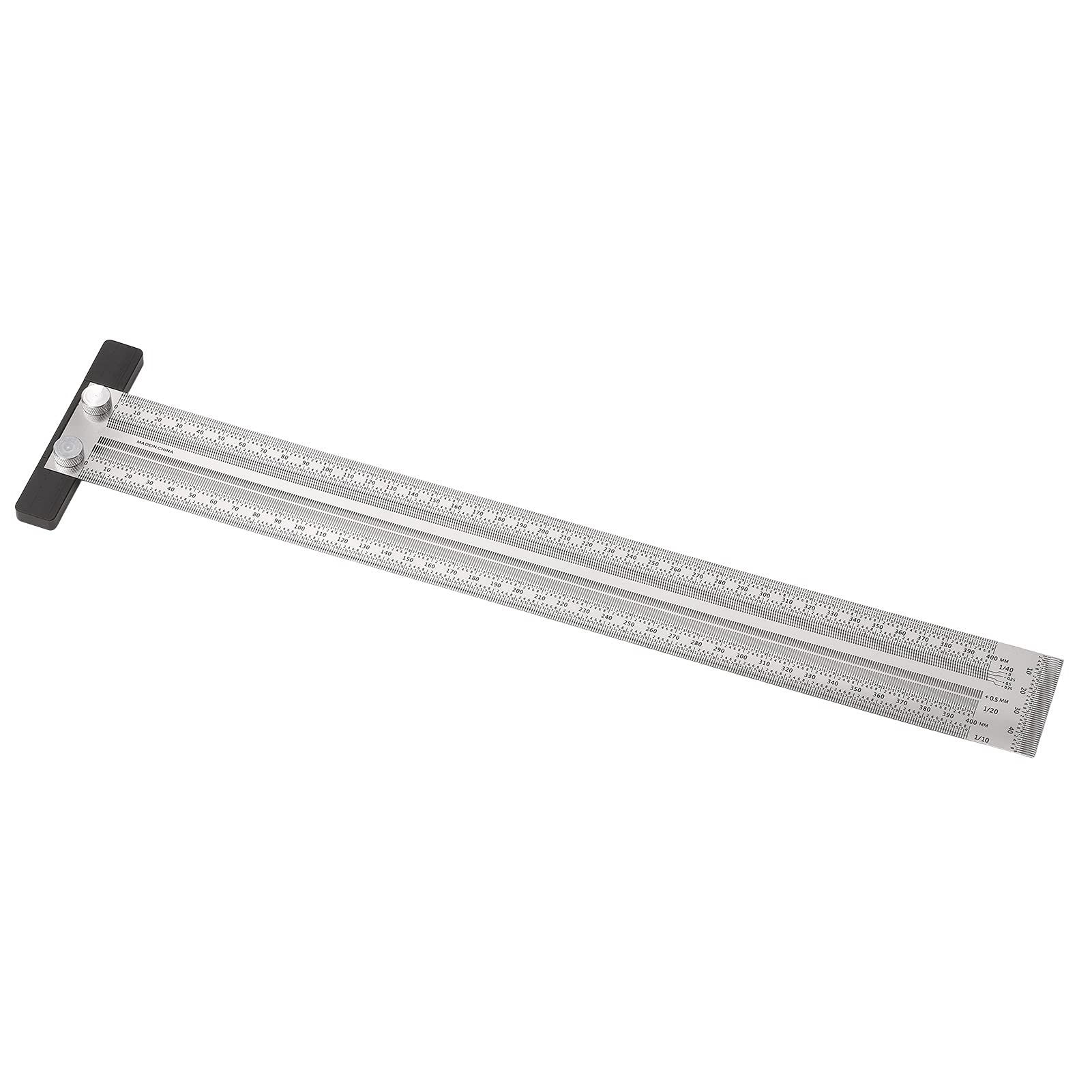 Régua Marcação Aço 200mm Esquadro Multifuncional Carpintaria