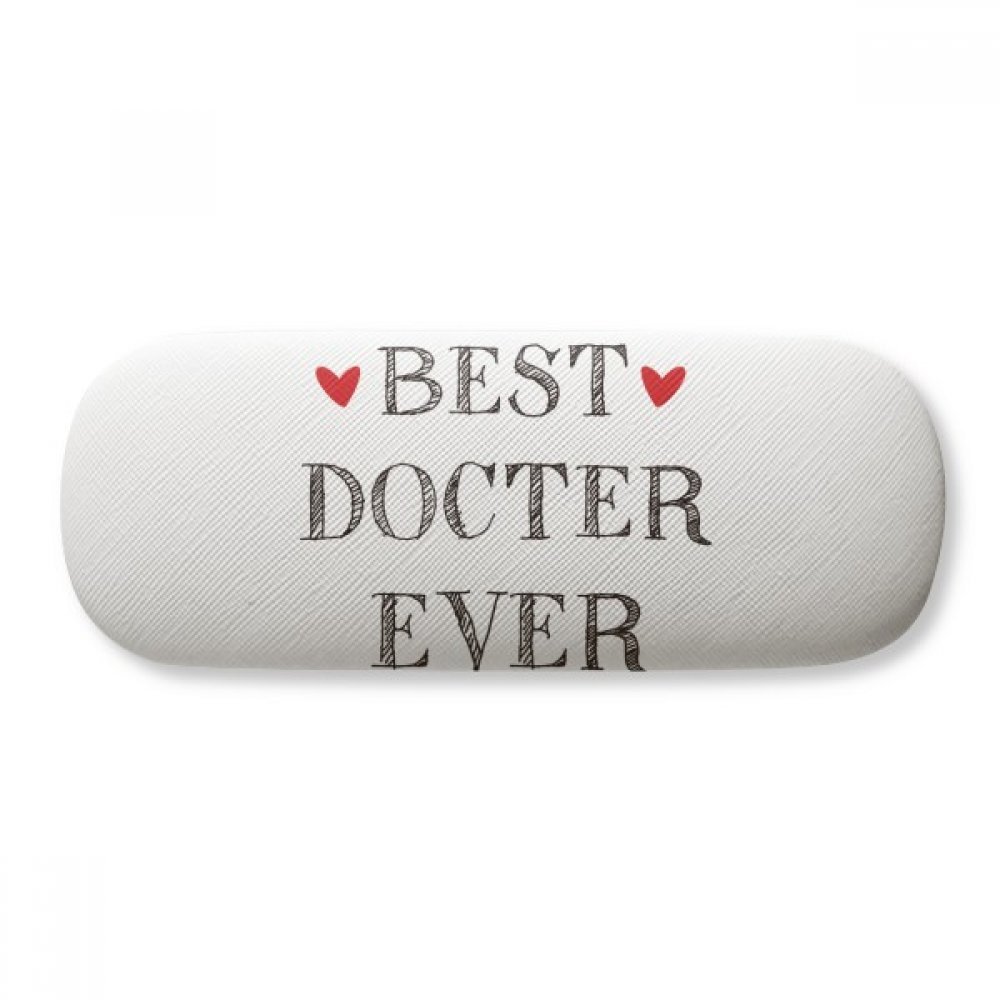 Best Doctor Ever Citação Profissional Estojo de óculos para óculos de proteção rígida Caixa de espetáculo