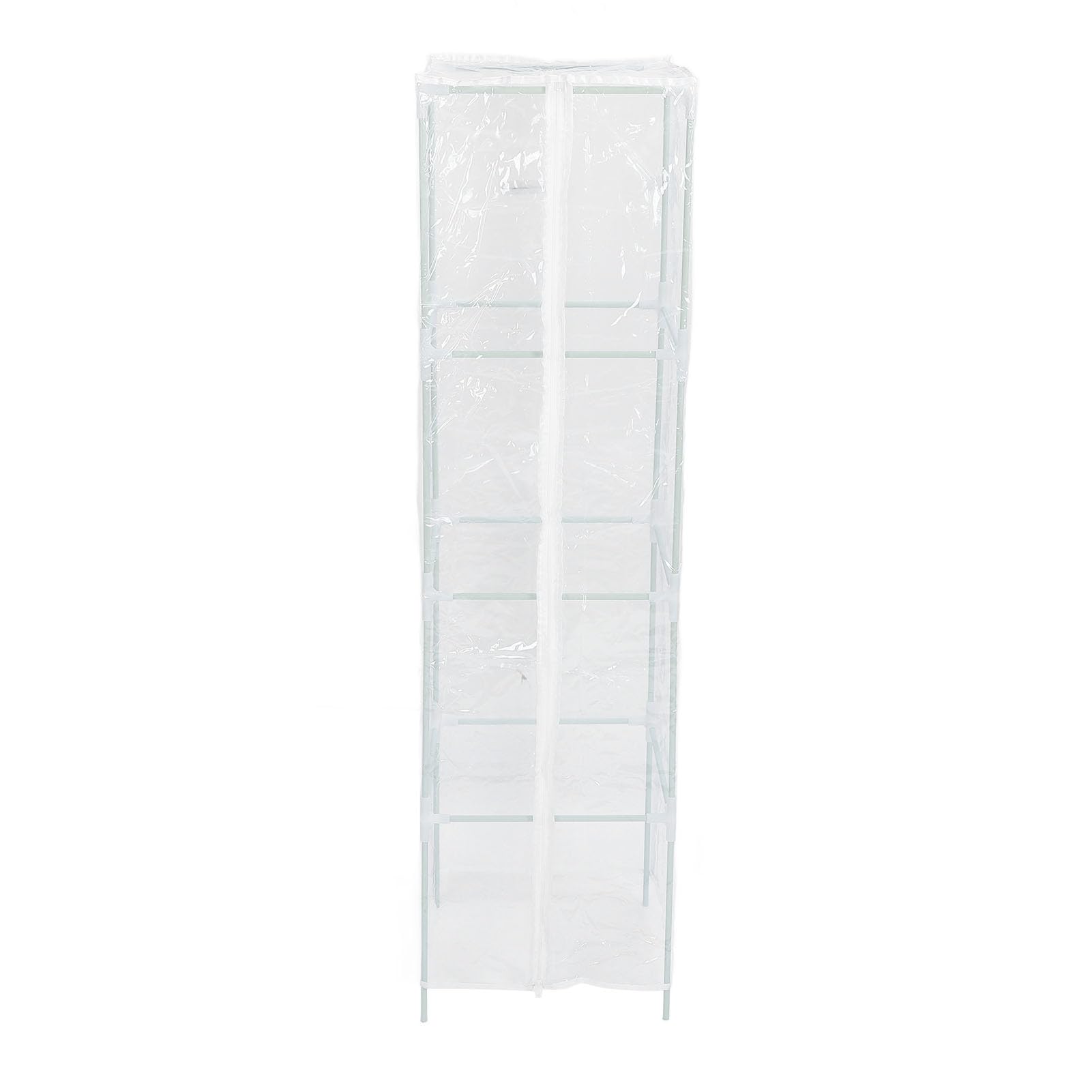 Estufa de Jardim Portátil Com Cobertura de PVC Transparente para Plantas de Interior e Suculentas 30 X 30 X 125cm Ideal para Varanda ou Pátio