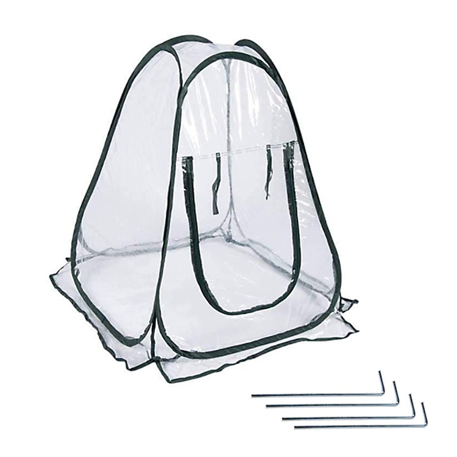 Mini Estufa Em PVC para Flores Com Cobertura Quente de 27,56 X 27,56 X 31,5 pol. Cobertura Portátil Dobrável para Plantas Com Estrutura de Fio de Aço para Jardim Doméstico, Proteção contra