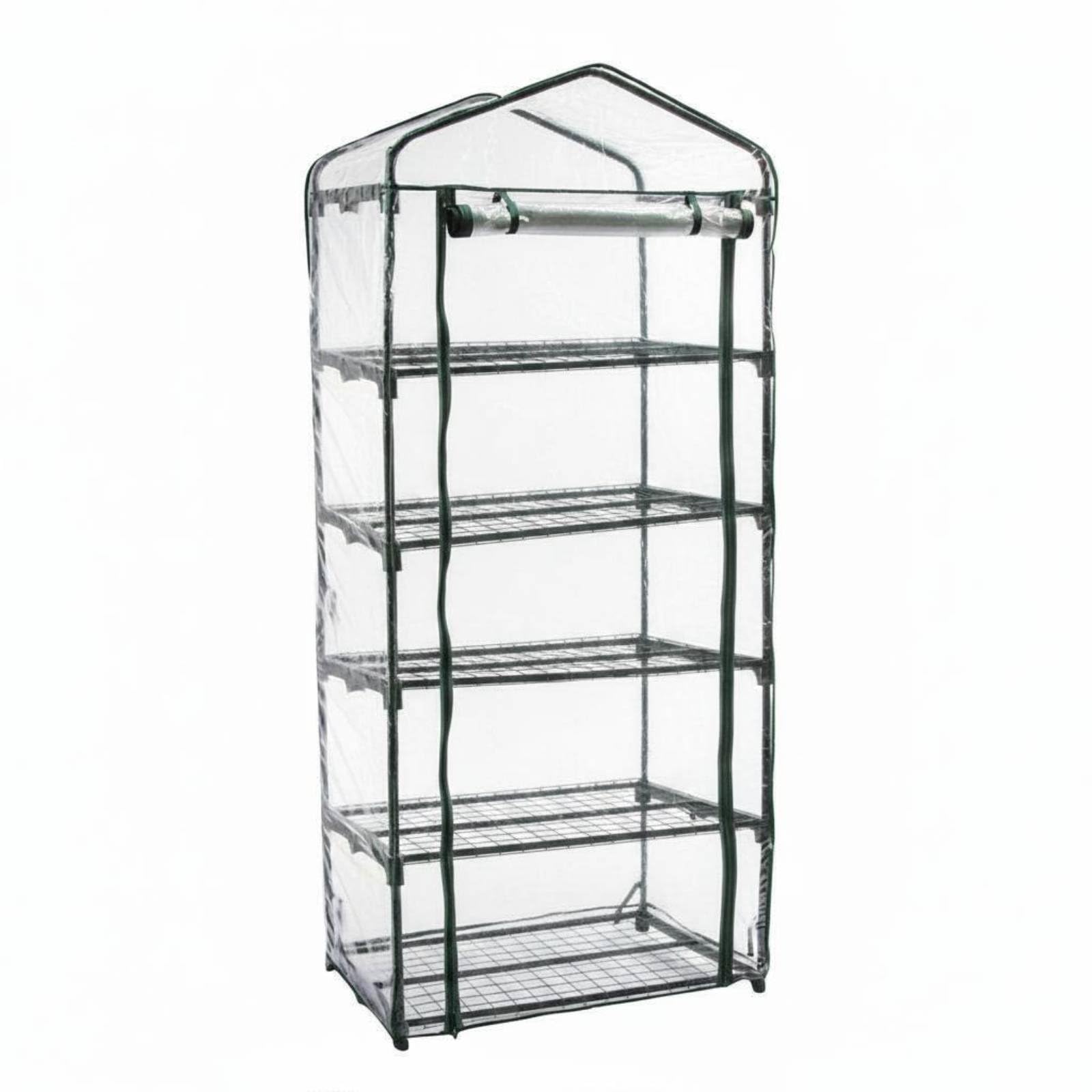 Estufa portátil, tenda para plantas, mini estufa, cobertura transparente em PVC para jardim, ideal para vasos de plantas. Abrigo leve, adequado para , , Estufa de 5 níveis