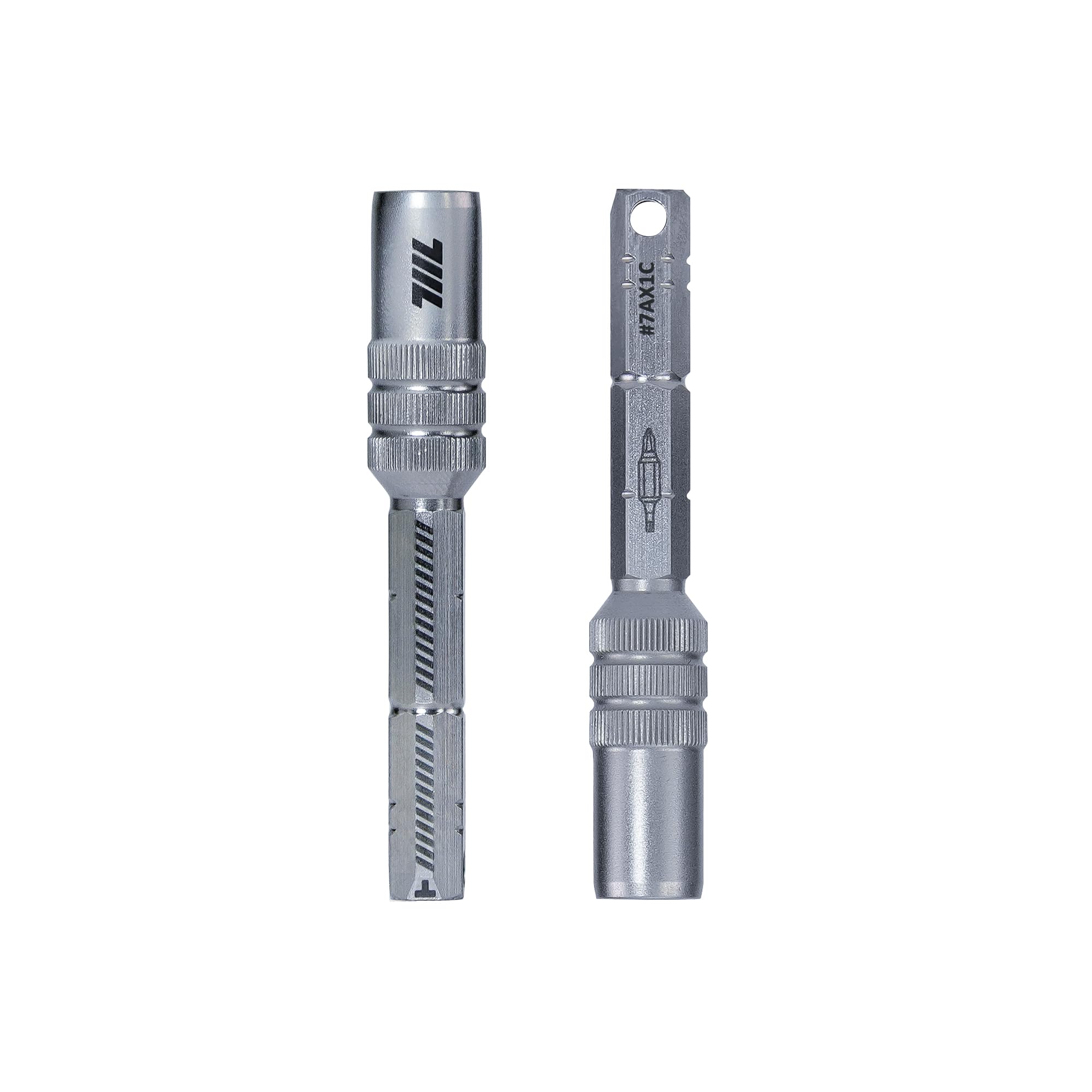 711L Extensão de broca magnética de 1/10.2 cm com alça em L | Soquete profundo de 15 mm para brocas de extremidade dupla | Adaptador de acessório para chave catraca mini 7AX1C | Pacote com 2