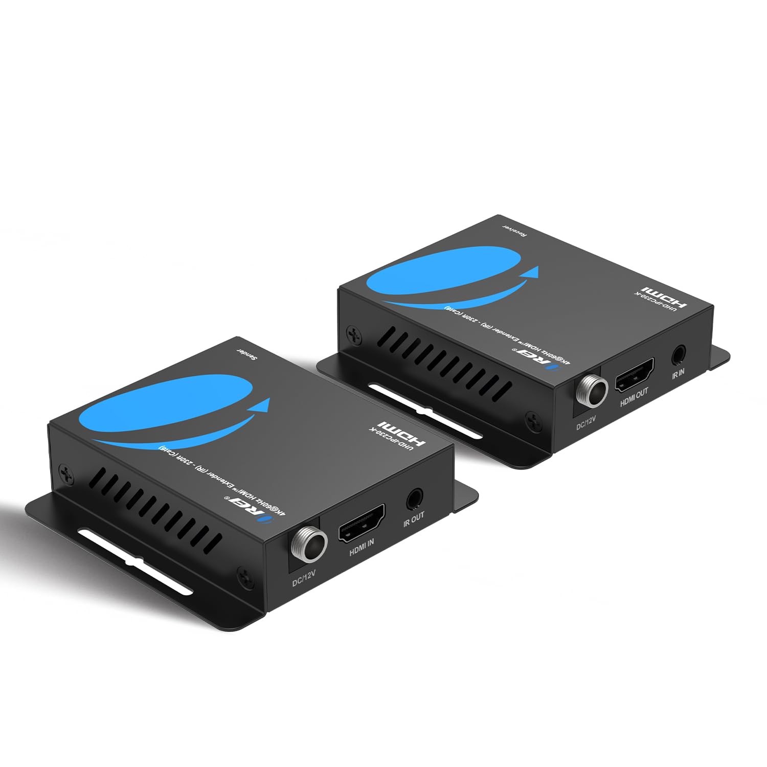OREI Extensor HDMI sobre Ethernet via CAT6/7-4K @60Hz até 70 metros – Compatível com HDMI 2.0 e HDCP 2.2 – Largura de banda de vídeo de 18 Gbps com HDR 10 – Cabo de alimentação – Garantia de 1 ano