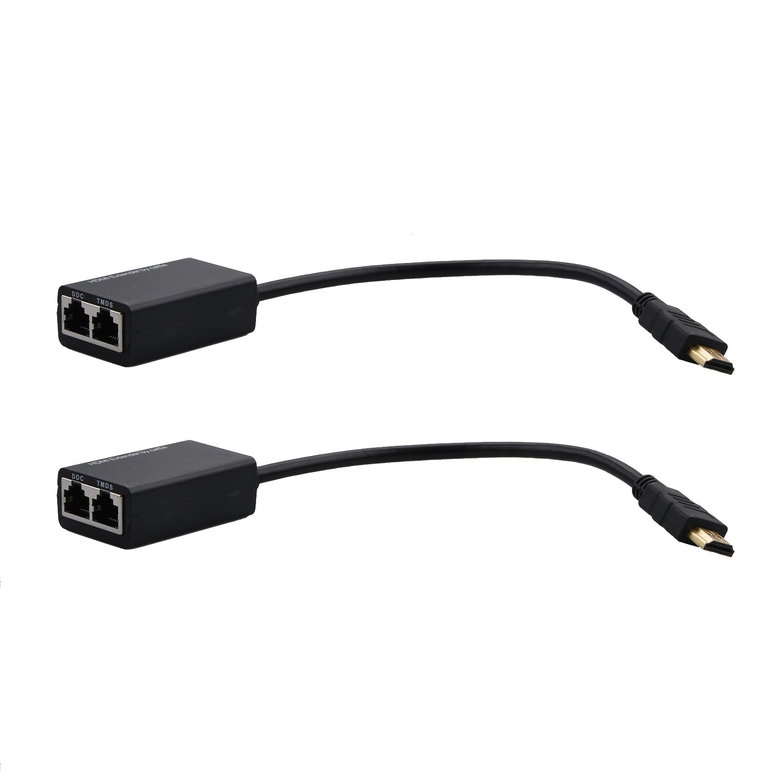 MOOKEENONE Extensor HDMI de até 30 m sobre CAT5e CAT6, estende áudio vídeo 1080p, transmite áudio e vídeo de forma síncrona