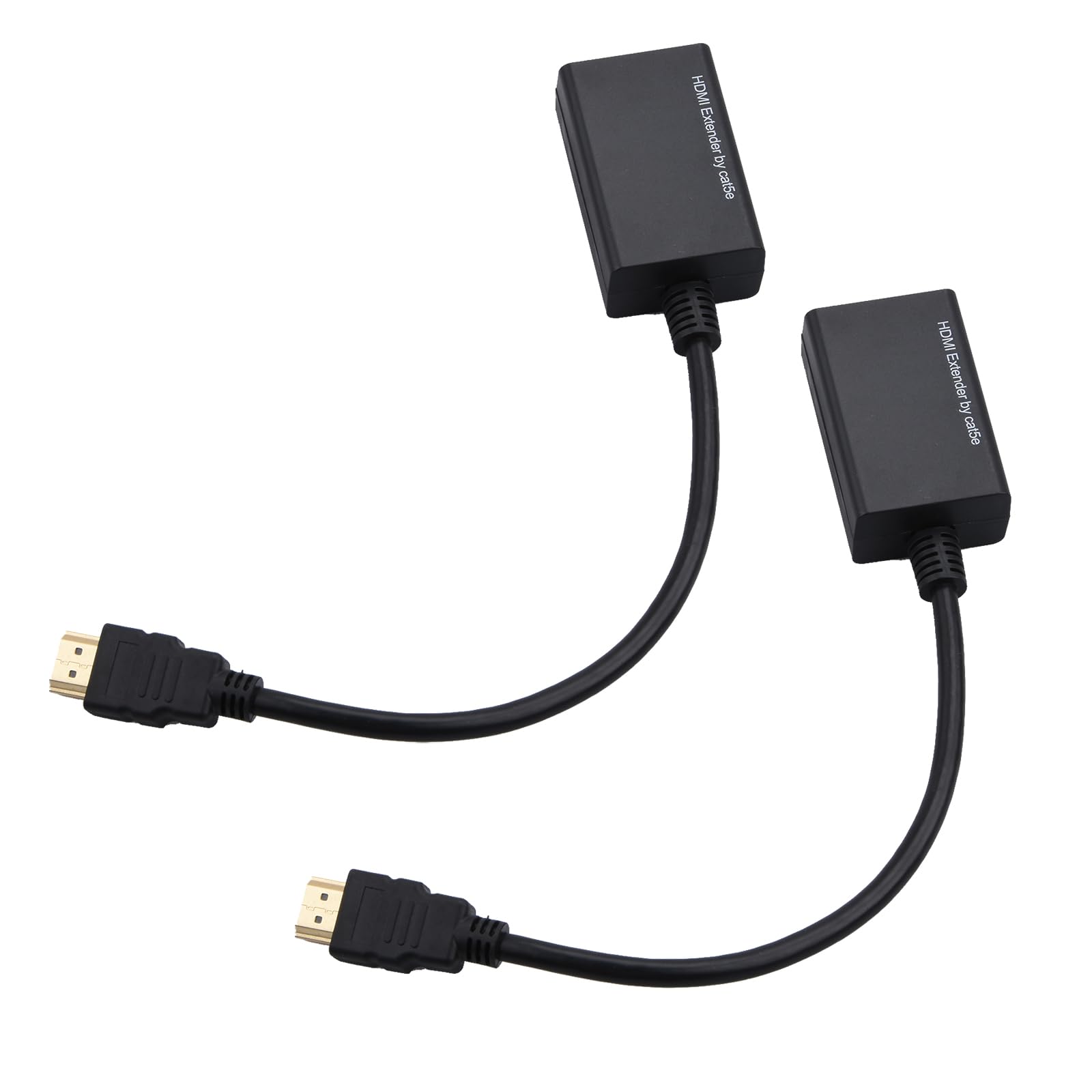 DAGIJIRD Extensor HDMI 1080p até 30 m sobre CAT5e CAT6 Adaptador de extensão de cabo Ethernet suporta laptop DVD TV