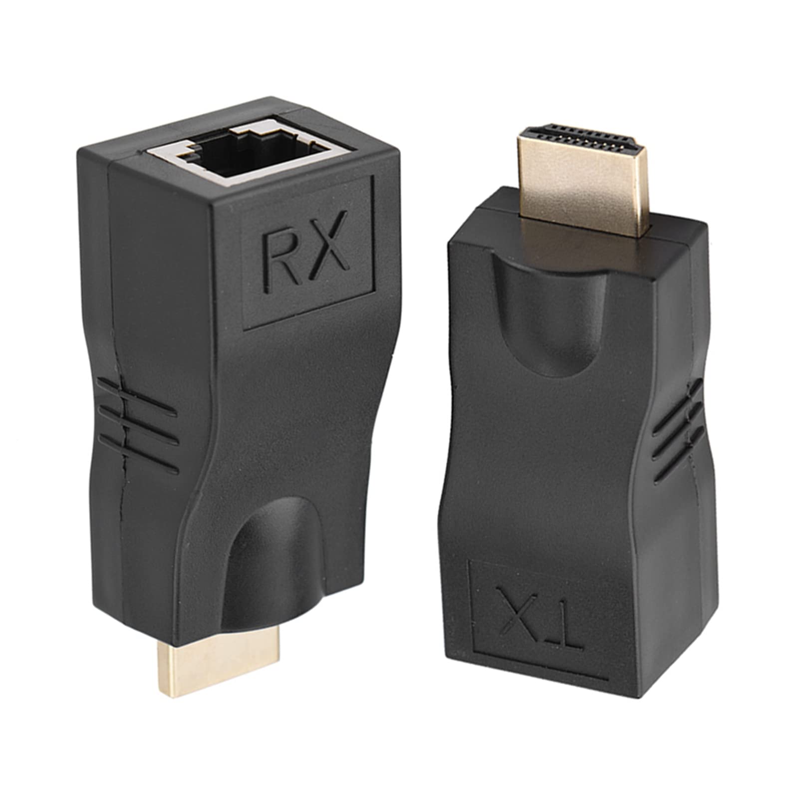 GOWENIC 2x Hdmi para Repetidor Hdmi de Rede Rj45, Transmissor e Receptor Extensor Hdmi, sobre CAT-5e Cat6, Distância de Transmissão de 30m