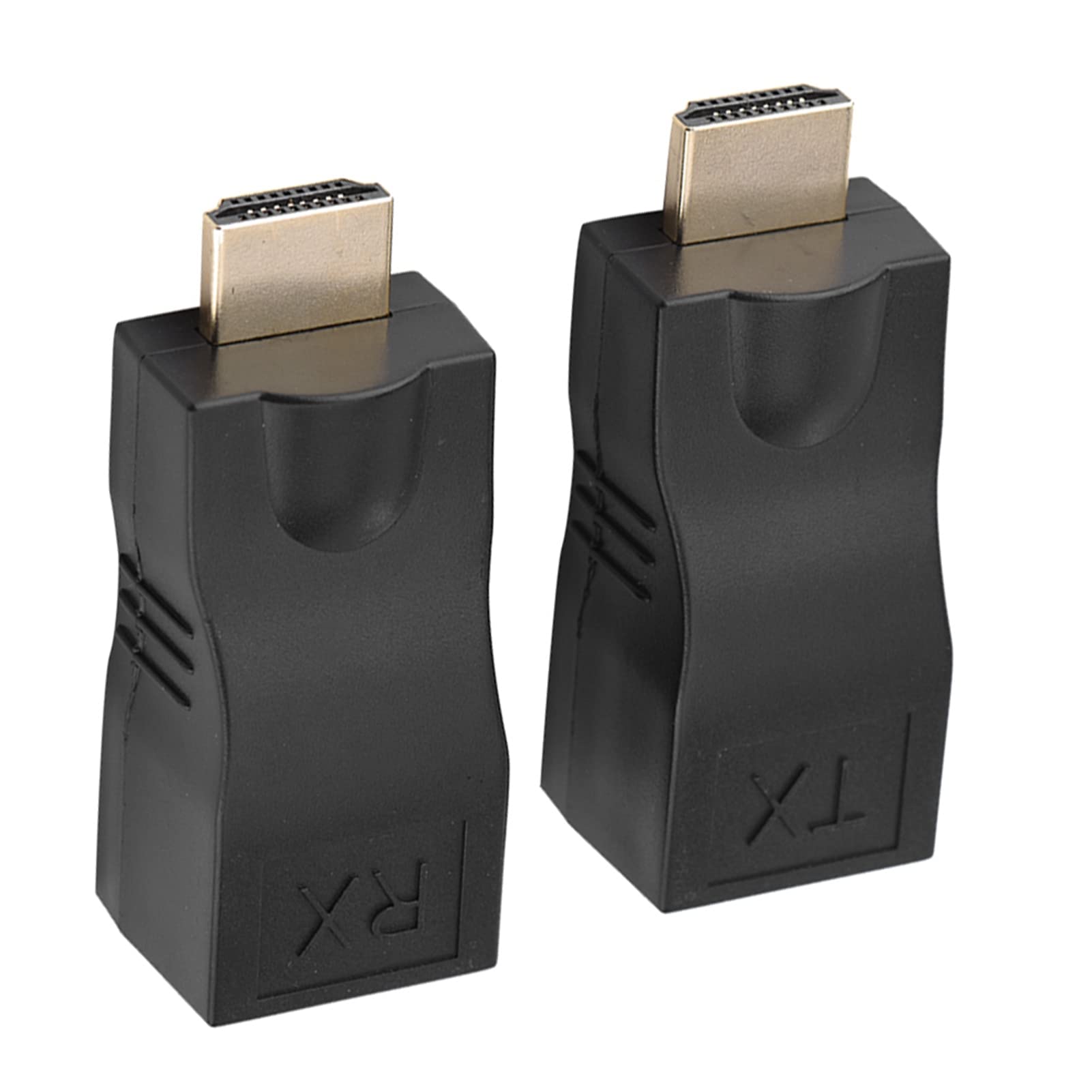Yinhing Extensor HDMI, 2 Unidades de Adaptador HDMI para Ethernet, Cabo Rj45 Ethernet para HDMI, Distância de Transmissão de 30 M, para Conectar Dispositivos HDMI Em Longas Distâncias
