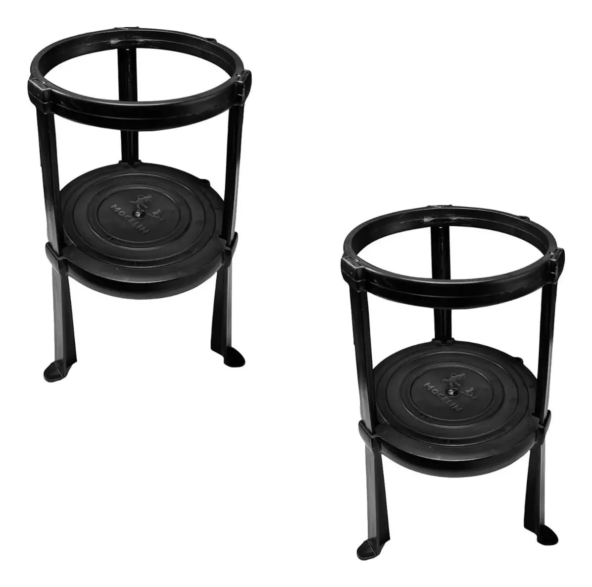 Kit 2 Suportes de Solo/Chão Extintor de Incêndio Modelo Pequeno Resistente e Fácil de Montar - Extintores de 4 e 6 Kg