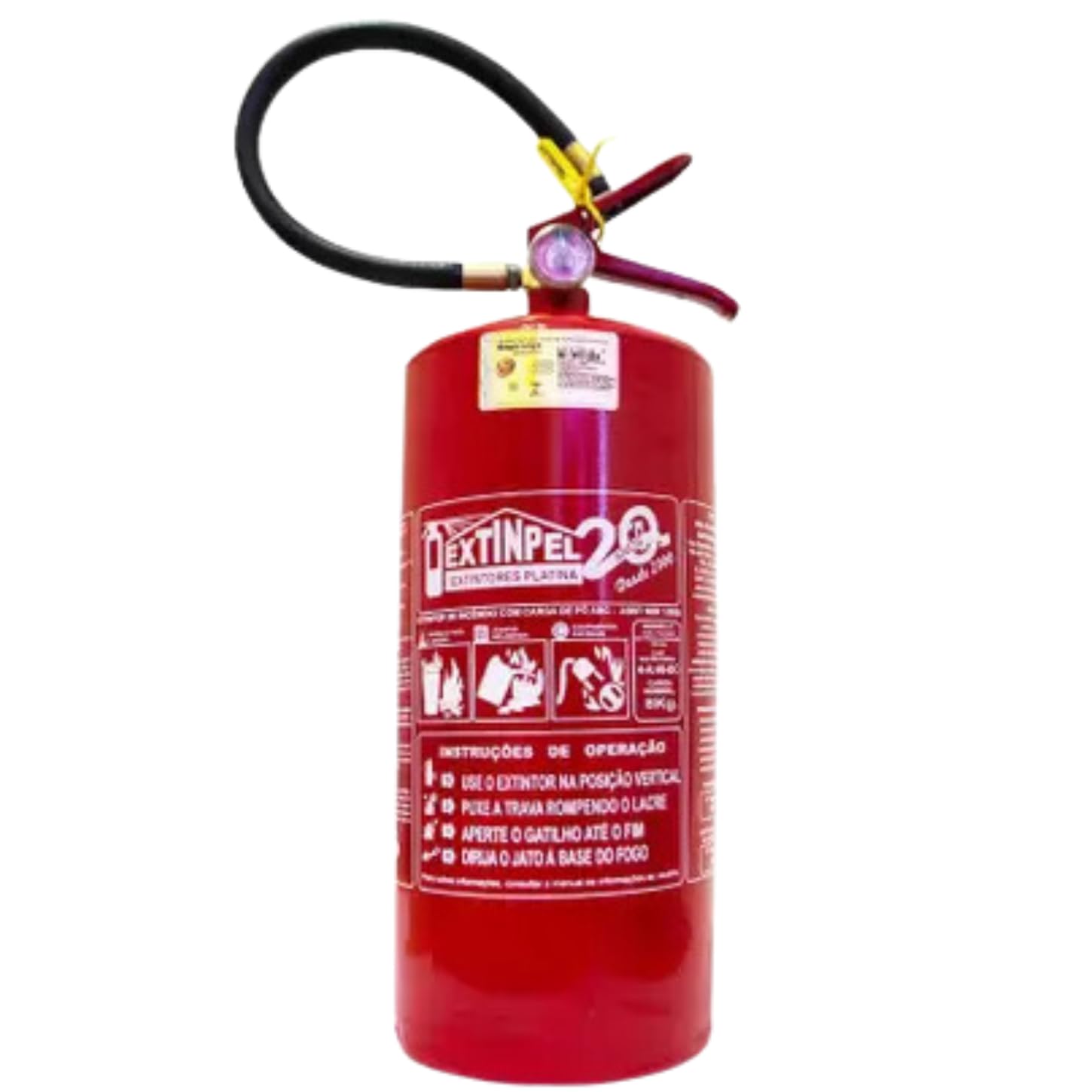 Extintor 8kg Abc - Validade 5 anos + Placa de Sinalização