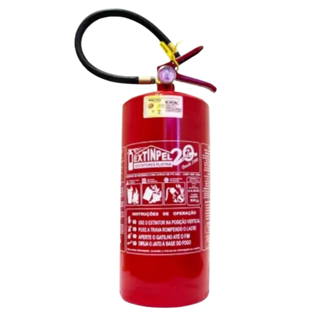 Extintor Pó 8kg Abc + Suporte Veicular para Caminhão