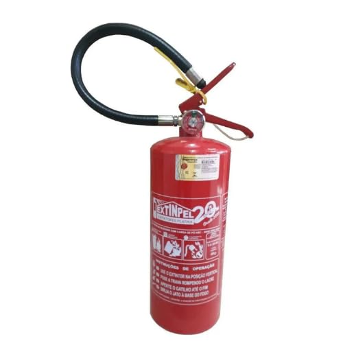Extintor BC 4kg, Vermelho, com Suporte de Parede, Placa e Nota Fiscal Incluídos