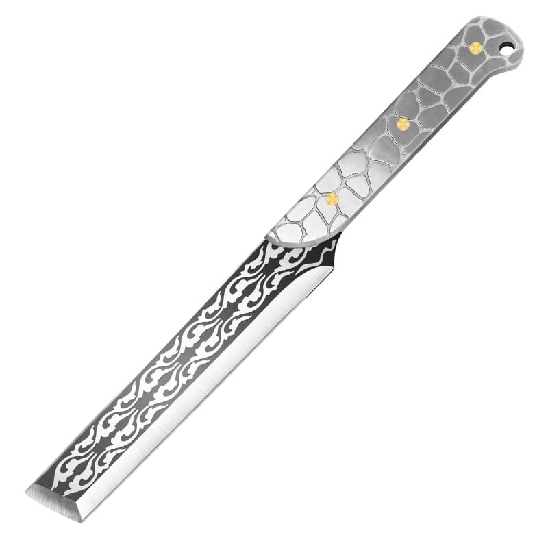 Facão de 33,5 Cm (13,2 Polegadas), Faca Profissional de Sobrevivência para Atividades Ao Ar Livre, Ideal para Limpar Selvas, Acampamentos E Jardinagem, com Cabo Ergonômico Antiderrapante.