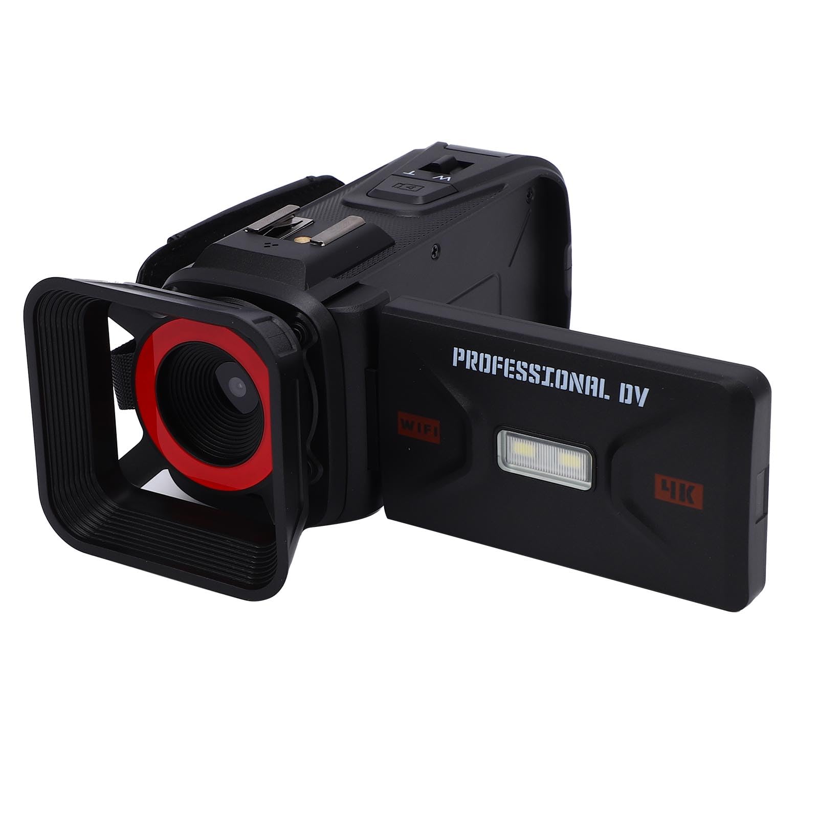 EBTOOLS Câmera de Vídeo 4K, Filmadora de 64MP Com Zoom Digital de 18X, Tela Giratória de 3,0 Polegadas, WiFi, para Gravação Escolar de Viagens, Vlogging No YouTube (Preto)