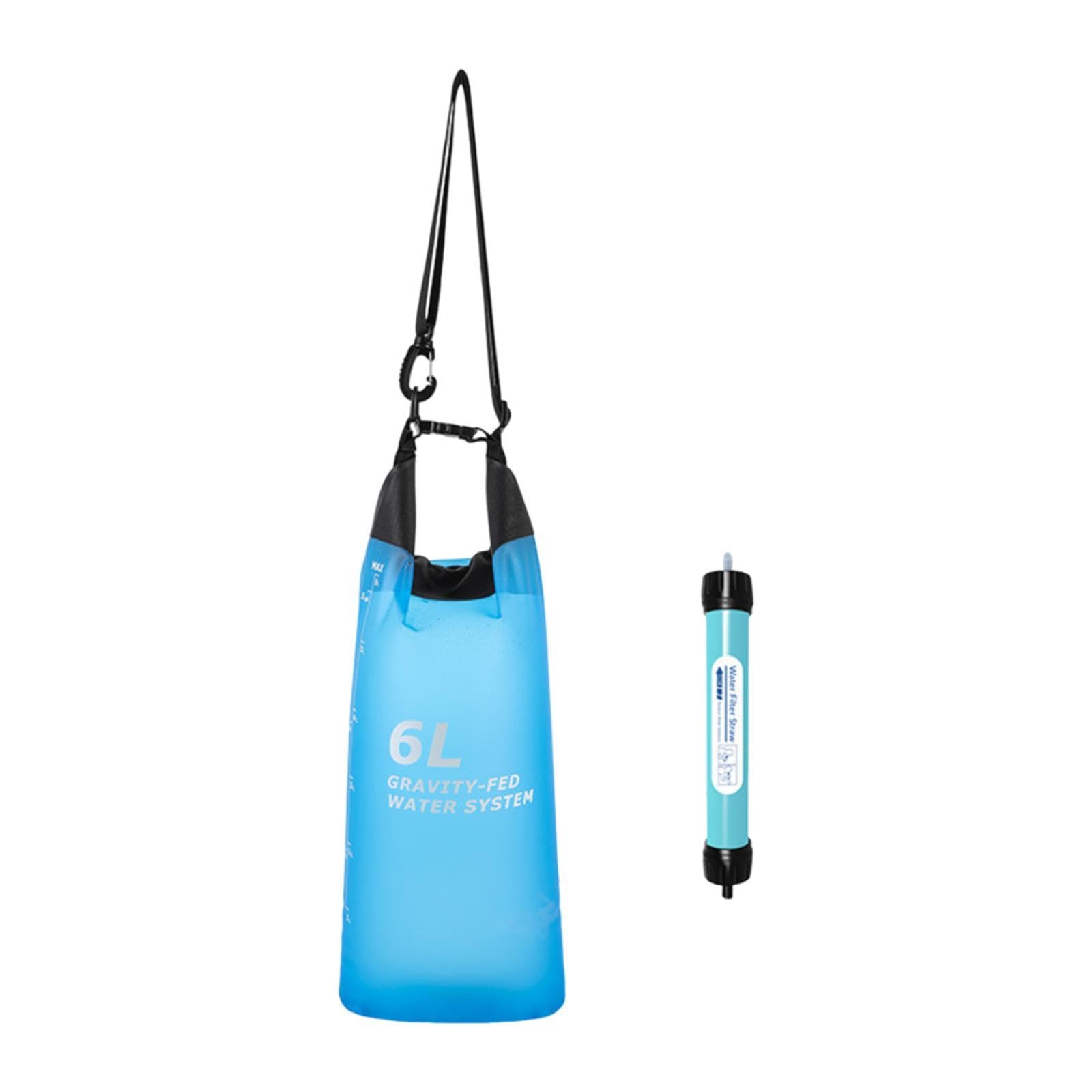 Bolsa de água, Bexiga de Hidratação, de Filtro Multiuso Feito de Material TPU, de Filtro de água para Camping, Esportes, Atividades Ao, 6 L