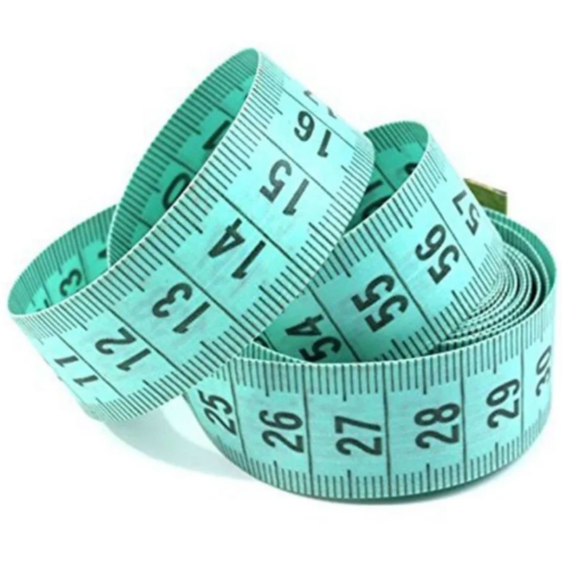 Xbeing Pacote com 2 fitas de fita métrica para costura de tecido corporal, tecido de costura, tecido de tricô para artesanato doméstico, 150 cm,fita métrica para o corpo, conjunto de fita métrica dupla face