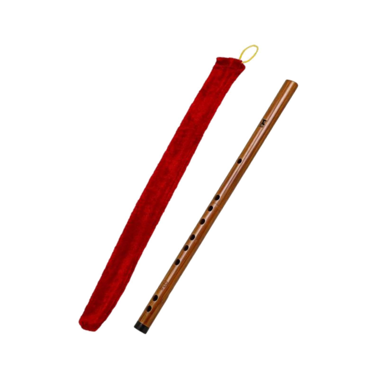 Flauta Transversal Vertical de Bambu, Instrumento Musical Portátil para Iniciantes, à Mão, Estilo Vintage Dizi, Ideal Apresenta, Tom de Dó Maior