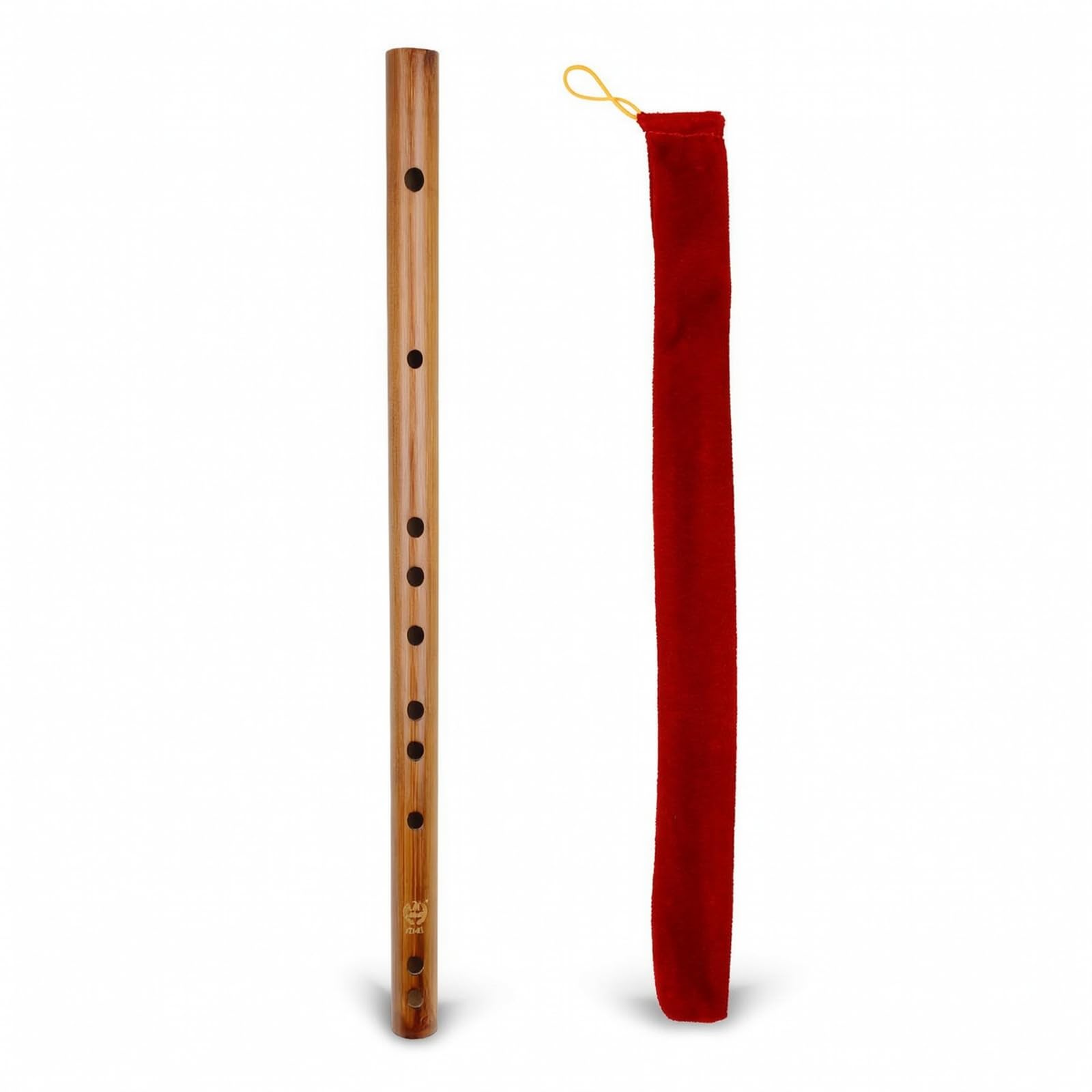Flauta Bambu Tradicional Flauta Transversal Bambu Leve Instrumento Musical para Iniciantes, F Tom