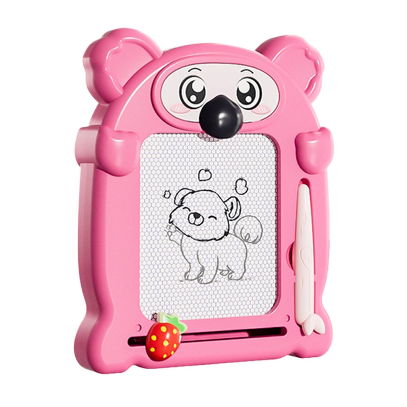 Máquina de pinball divertida na parte de trás da prancheta infantil de dupla face, garantindo durabilidade e longevidade. ABS de segurança, rosa