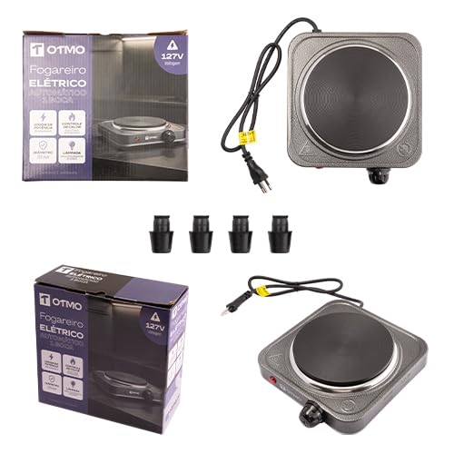 Fogareiro Chapa Elétrico 1 Boca 2000W Portátil 127v