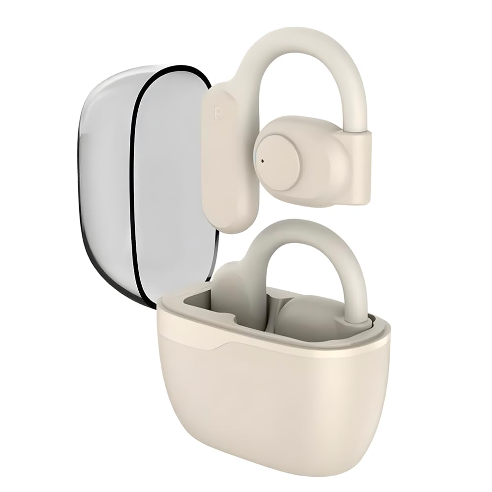 Fone de Ouvido Condução Óssea TWS cancelamento de ruído, Bluetooth 5.2, 35H, IPX5 à prova d'água - Compatível com Apple, iPhone 15 14,13,12,11 (Pro, Pro Max)/XS/XR/XS/X/8 (Plus), iWatch PEI853