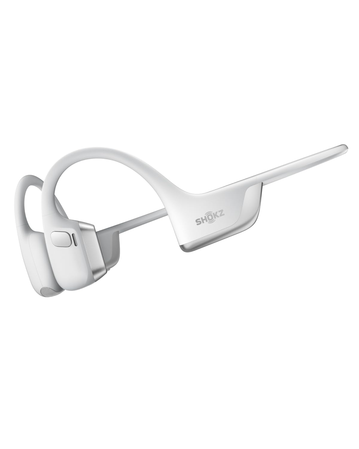 Shokz OpenRun Pro 2 Fone Esportivo de Condução Óssea para Corrida, Prata | Bluetooth 5.3 | IP55 Resistente à água | Bateria 12h para Corrida Ciclismo | Carga Rápida USB-C | Mic com Cancelamento Ruído