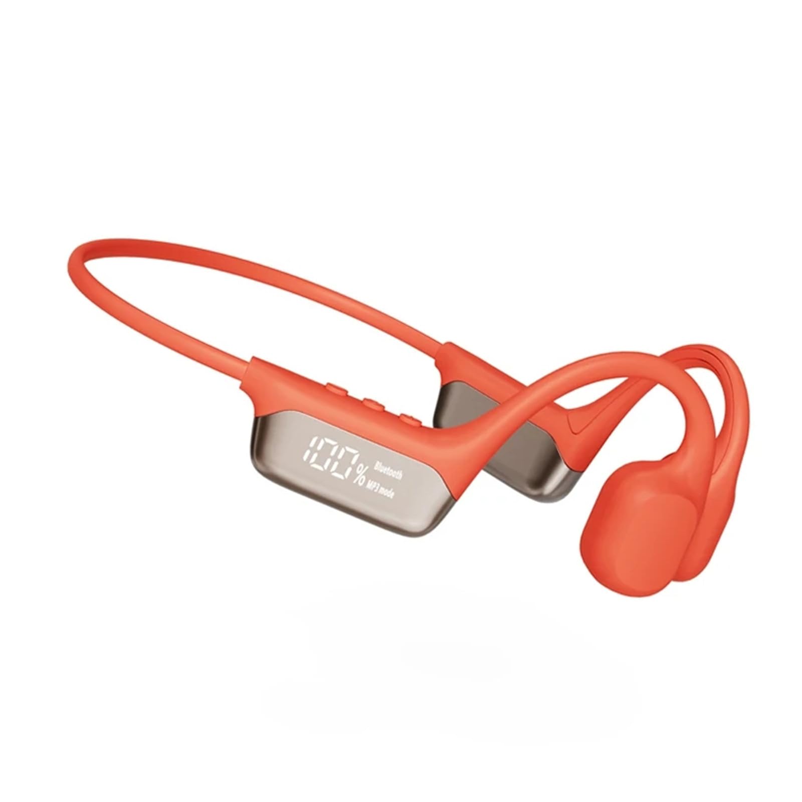 Fone de ouvido IPX8 à prova d'água de condução óssea sem fio Bluetooth 5,4 + 32 GB de RAM MP3 Player HiFi Music Sport Swimming Headset com microfone