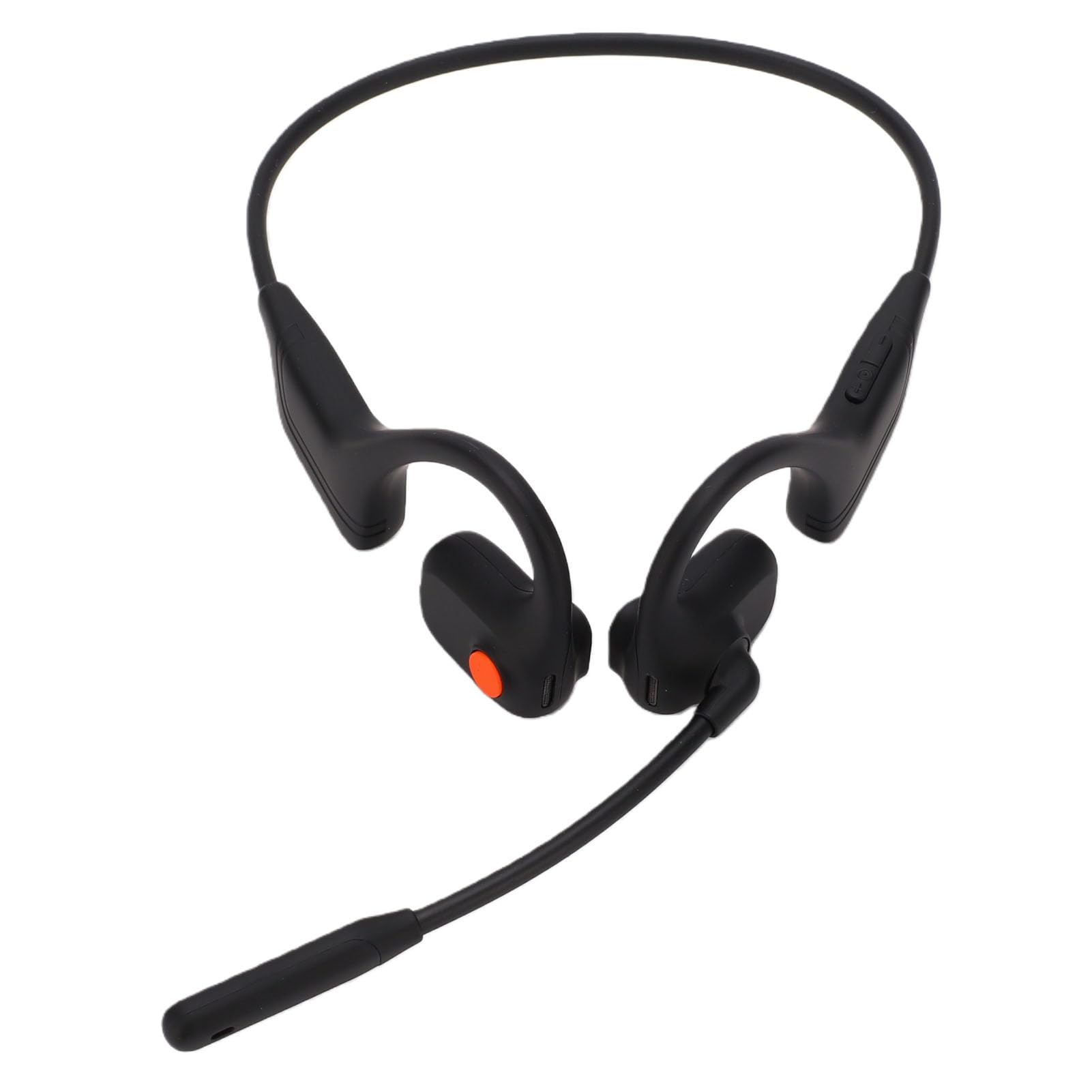 Luocute Fones de Ouvido de Condução óssea, Bluetooth 5.3, Com Microfone Com Cancelamento de Ruído por IA, Design Leve e à Prova D'água IPX6 para Esportes Ao Ar Livre e trabalho. (Preta)