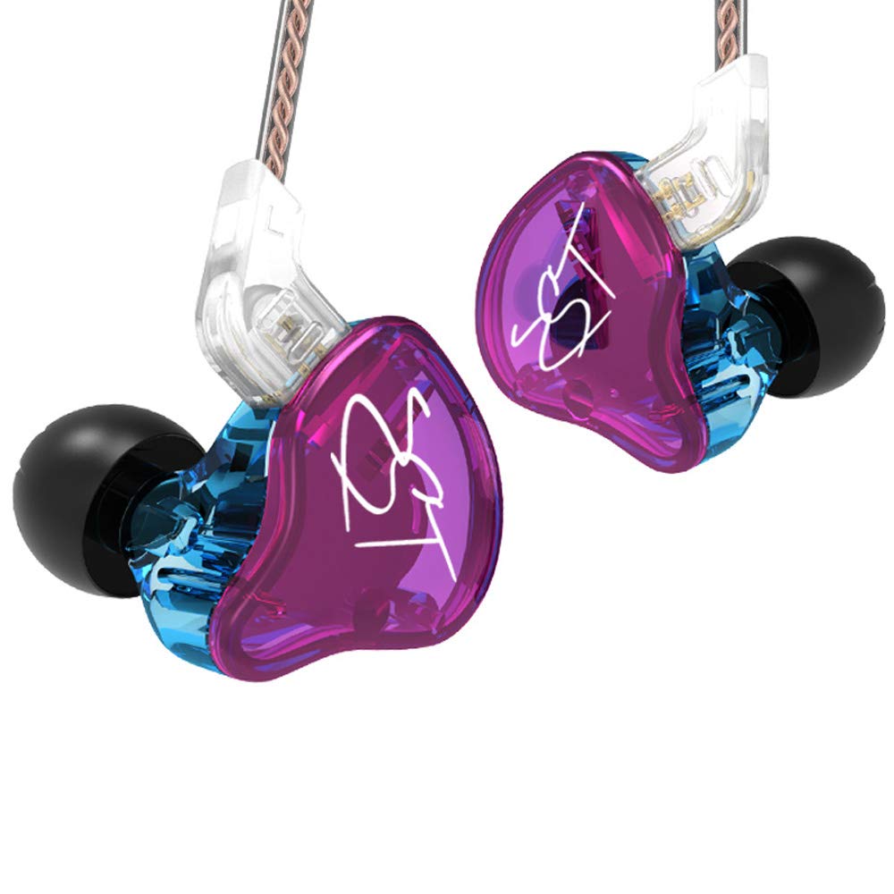 CIC Fone de ouvido com fio In Ear Kz Zst Retorno Monitor Palco Esportes Sem Mic Lacrado Entusiasta da música