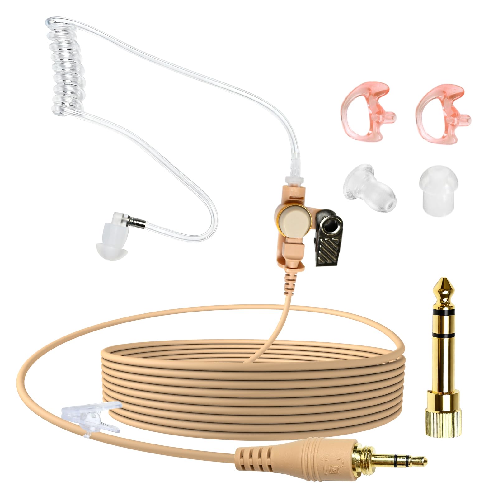 WODASEN Fone De Ouvido Ifb 3,5 Mm Anchor Broadcaster In Ear Monitor Usado No Palco Na Câmera Fone De Ouvido Profissional Com Conector De 1/4'' Para Iphone Android Telex Lecstronics Clear-Com Comrex