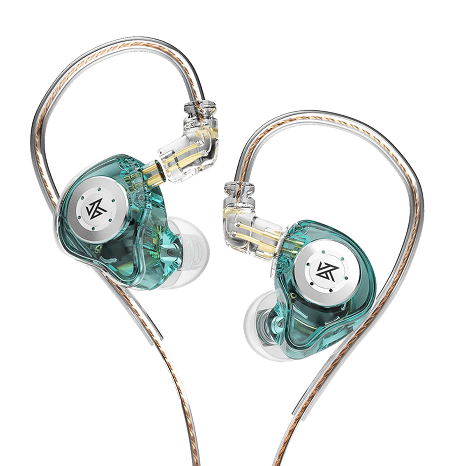 de palco intra-auricular KZ EDX Pro Fone de ouvido Dual Magnetic Unit Fone de ouvido Shock Bass Ears com cabo destacável de 0,75 mm Fone de ouvido com fio confortável (sem POPQ