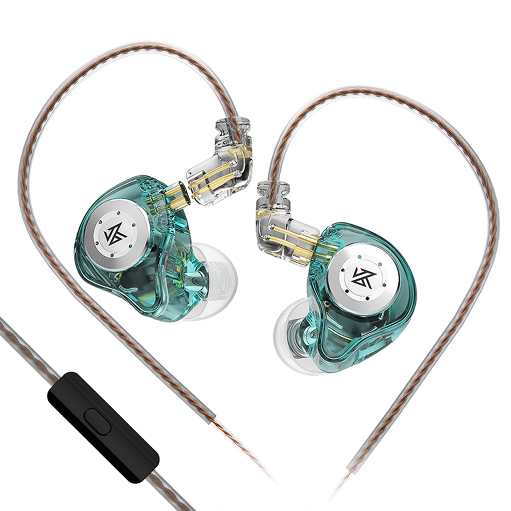 Fones de ouvido KZ EDX Pro intra-auriculares KZ IEM Fones de ouvido Dual DD HiFi estéreo para palco de som com cancelamento de ruído com fio, fones de ouvido para jogos para músicos, cantores