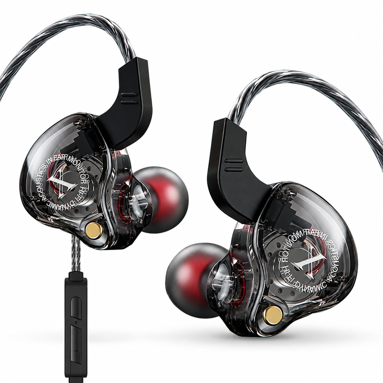 Fone De Ouvido Gamer In Ear Dj Musicos Retorno Palco Graves com Microfone e Cancelamento de Ruído P2 P3 3.5mm Preto Universal