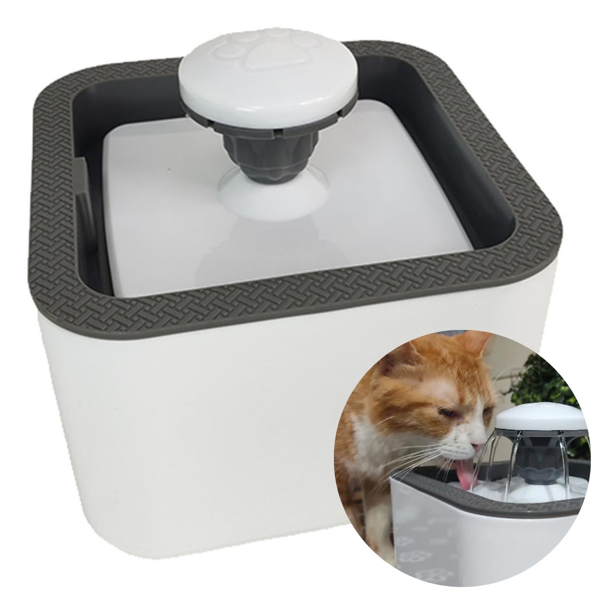 Bebedouro com fonte de água automática 2.4L eletrico com Filtro, para seu Gato, Pet cães e animas de estimação