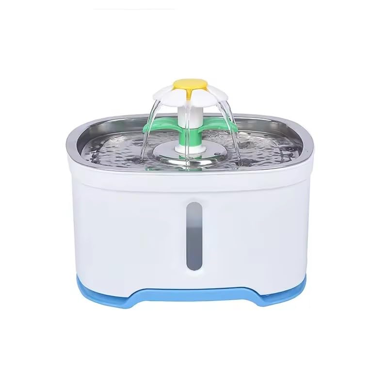Bebedouro Fonte de Água Automatico 2,5L Inox Com Filtro Para Pet Cães e Gatos