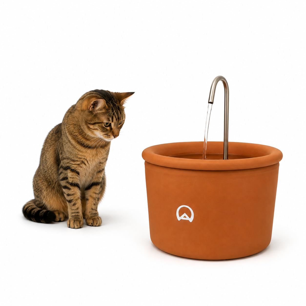 Bebedouro para Gatos, Fonte Bebedouro Aqua Ceramic USB 2,5 Litros para Gato e Cao, USB, Acessorios para Gatos e Caes, Filtro de Barro Agua Fresca, Saudavel e Silenciosa