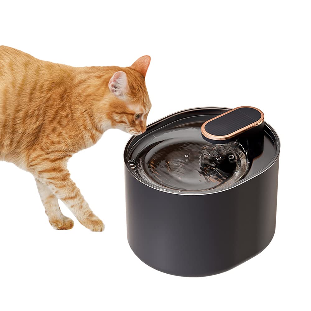 Fonte De Água Para Gatos 3L Com Filtro 30dB Silencioso USB Pets | Bebedouro, -escuro, PP, Altura 15,5cm, USB, Filtro, Bomba