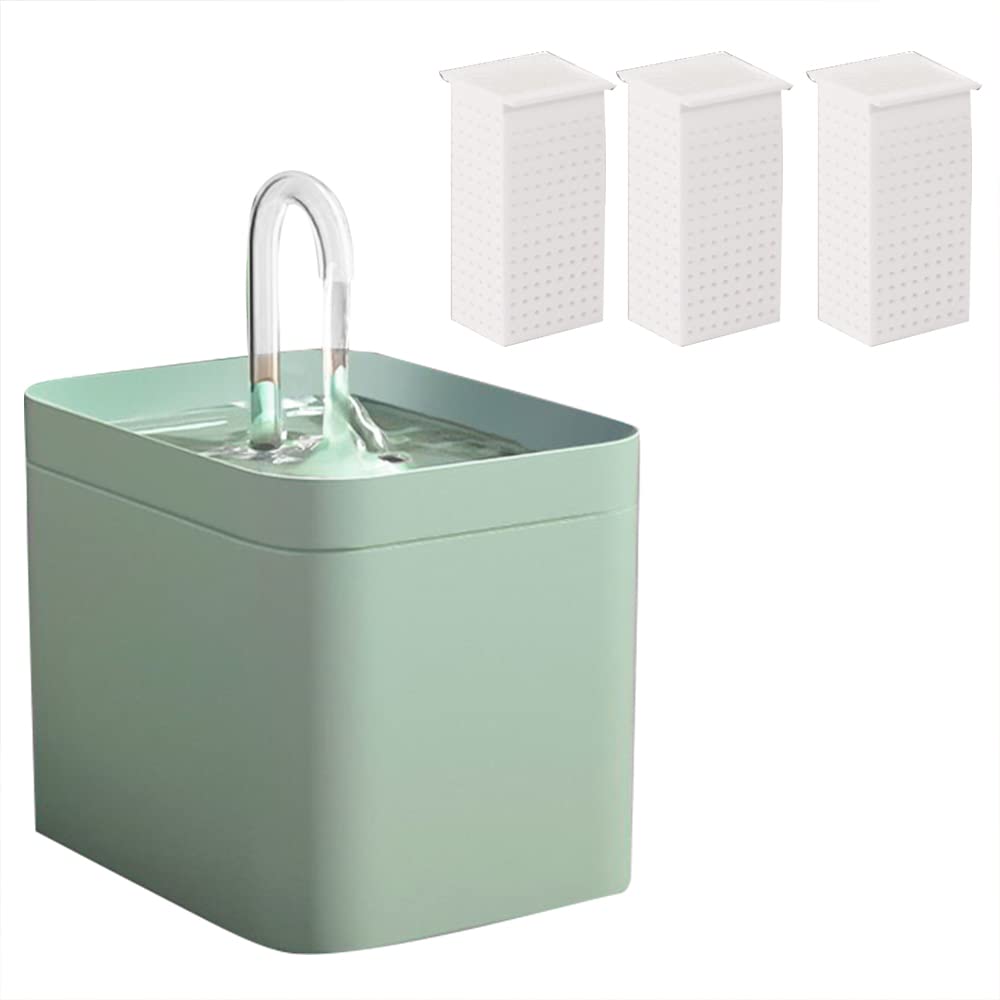 Fonte De Agua Para Pets Com Filtro Triplo 1 5L USB | Portátil, Viag, Silencioso, Baixo Consumo, Anti Seco, Fluxo Ajustável, Alimentar