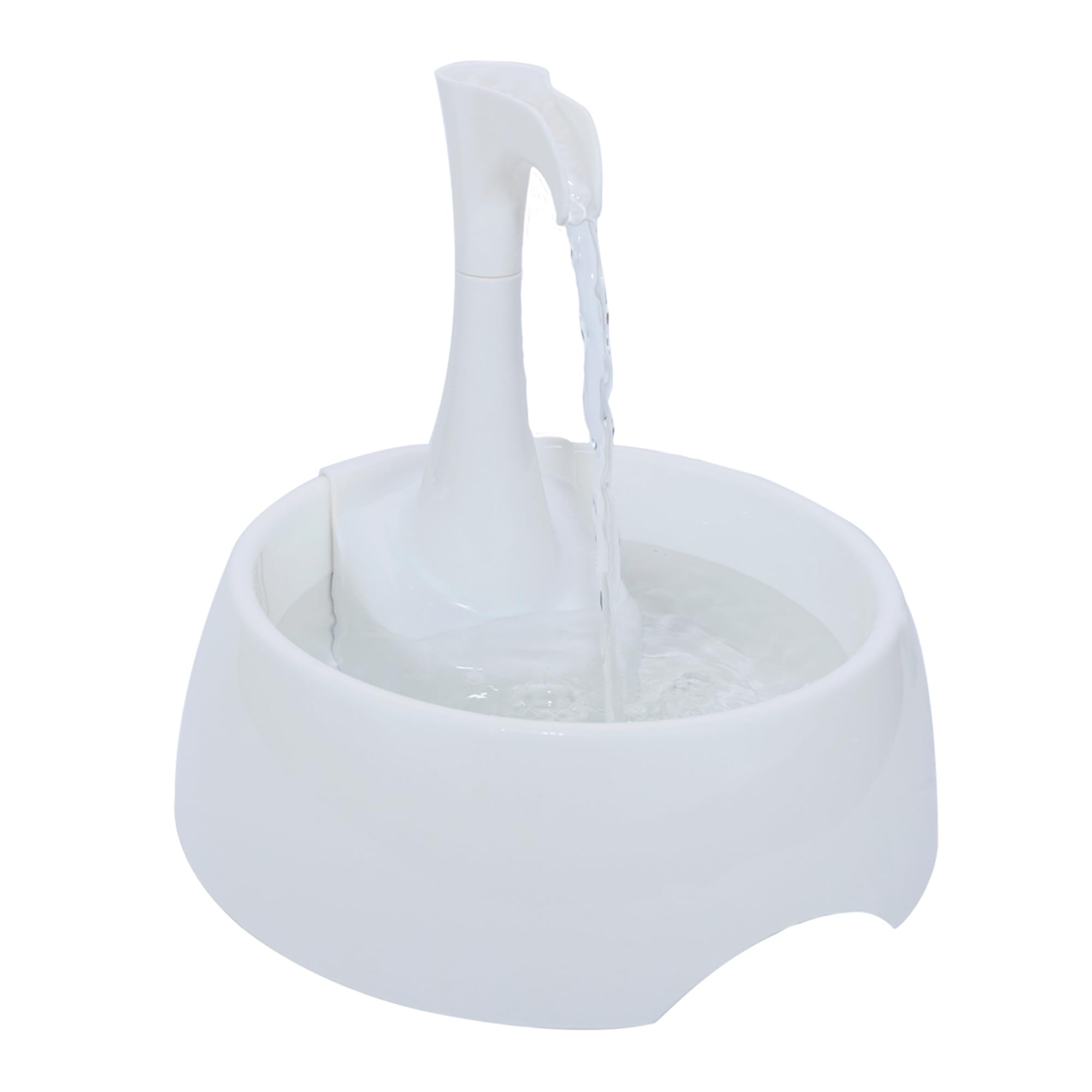 AMICUS - Fonte Bebedouro de água AQUA FIRST USB para Gatos e Cães Bivolt, Bebedouro para Animais de Estimação - Design Ergonômico, Portátil, Bivolt - 1,2L de Capacidade - Branco