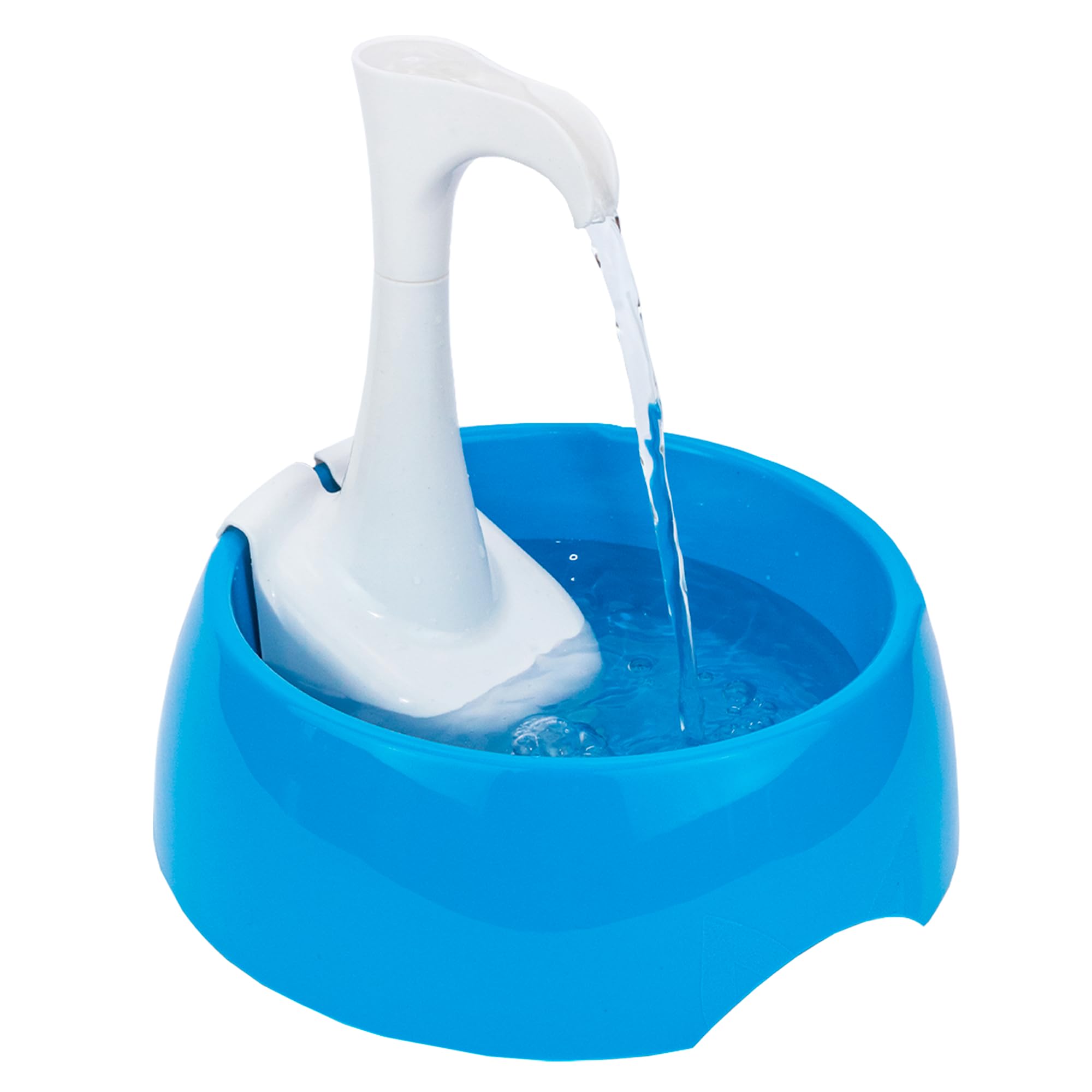 AMICUS - Fonte Bebedouro de água AQUA FIRST USB para Gatos e Cães Bivolt, Bebedouro para Animais de Estimação - Design Ergonômico, Portátil, Bivolt - 1,2L de Capacidade - Azul